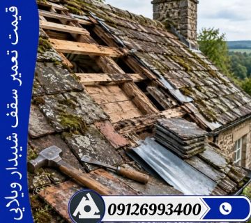 قیمت تعمیر سقف شیبدار ویلایی
